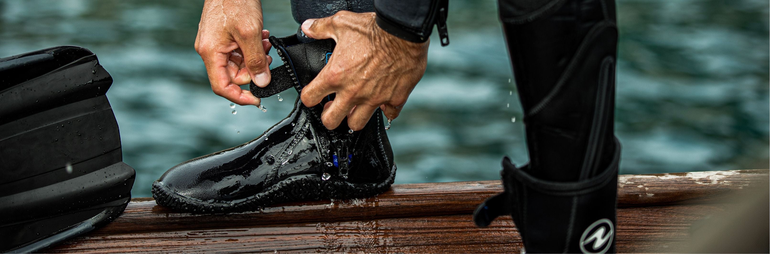 Neo Sport Wetsuits Bottes de plongée en néoprène de qualité supérieure avec fermeture éclair de 3 mm, noir, taille 6 Neo Sport Wetsuits Bottes de plongée en néoprène de qualité supérieure avec fermeture éclair de 3 mm, noir, taille 6